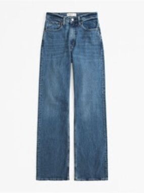 Abercrombie High Rise 90s relaxed Jean, 26 short